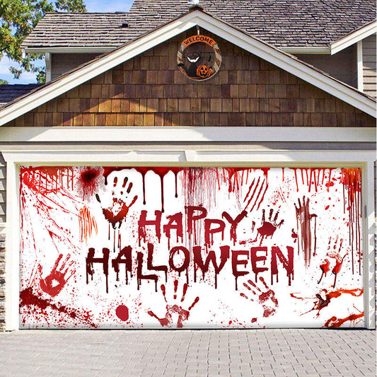 Halloween Vinyl Garage Decoration